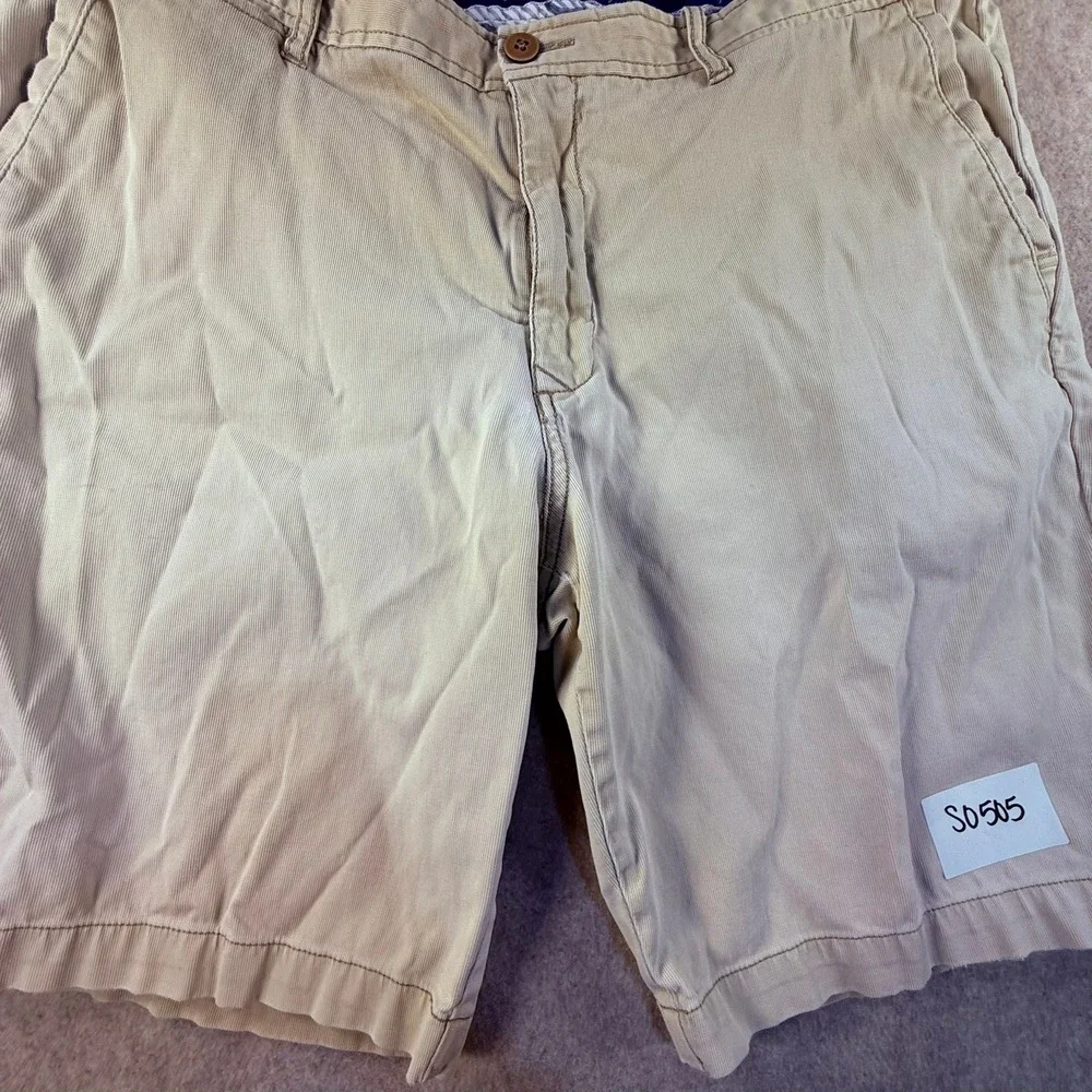 Tommy Bahama Mens Boracay Corduroy Shorts Khaki Tan Size 38 Cotton Blend Casual